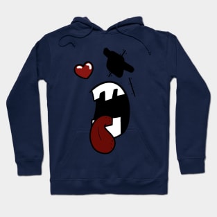 Cool pirate in love face Hoodie